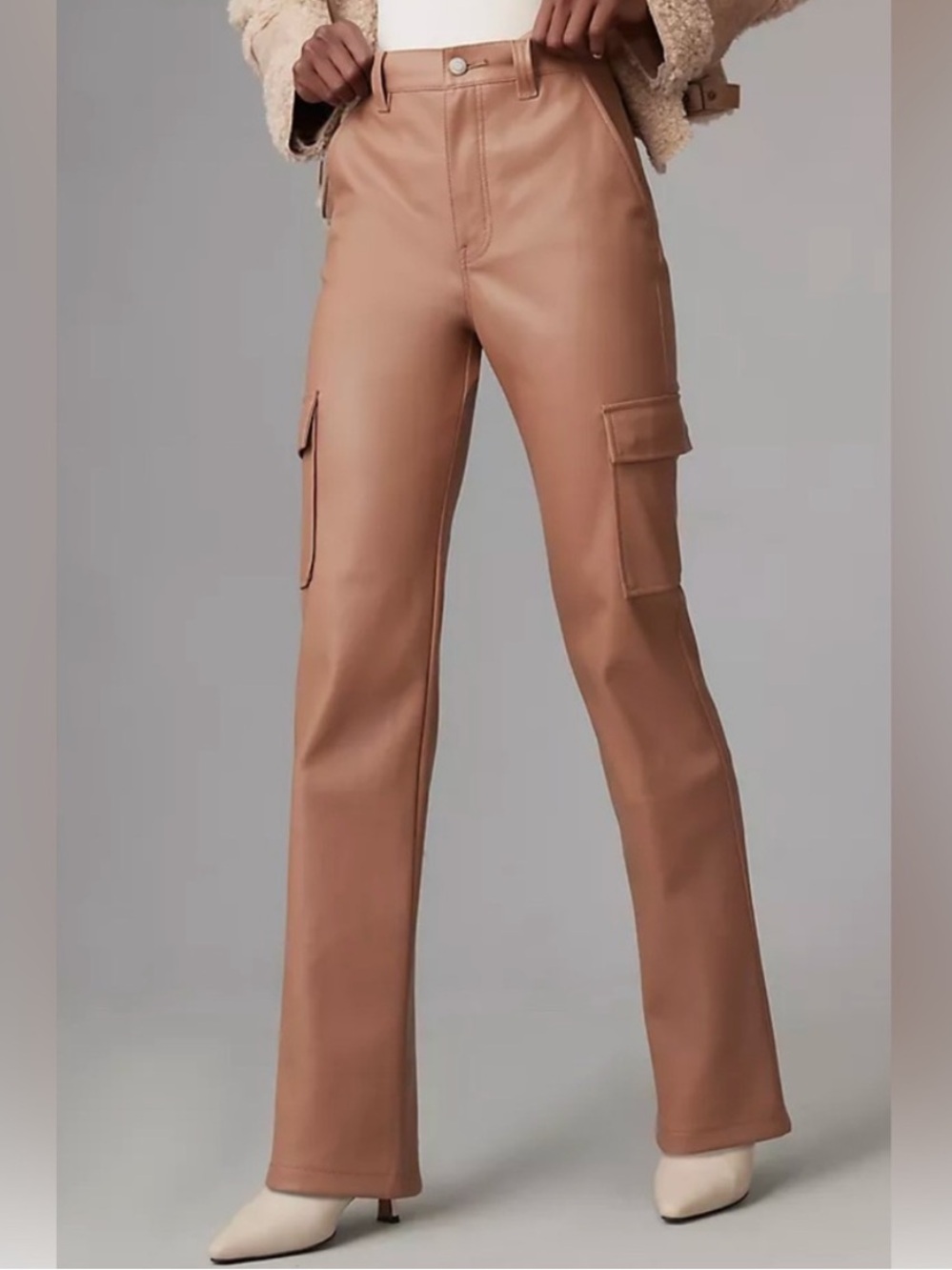 NWT PISTOLA Cassie Utility High Rise Straight in Almond Sz 26